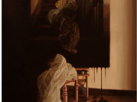 Domingo Donoso, Serie Velo, óleo sobre tela, 140 x 86 cm.
